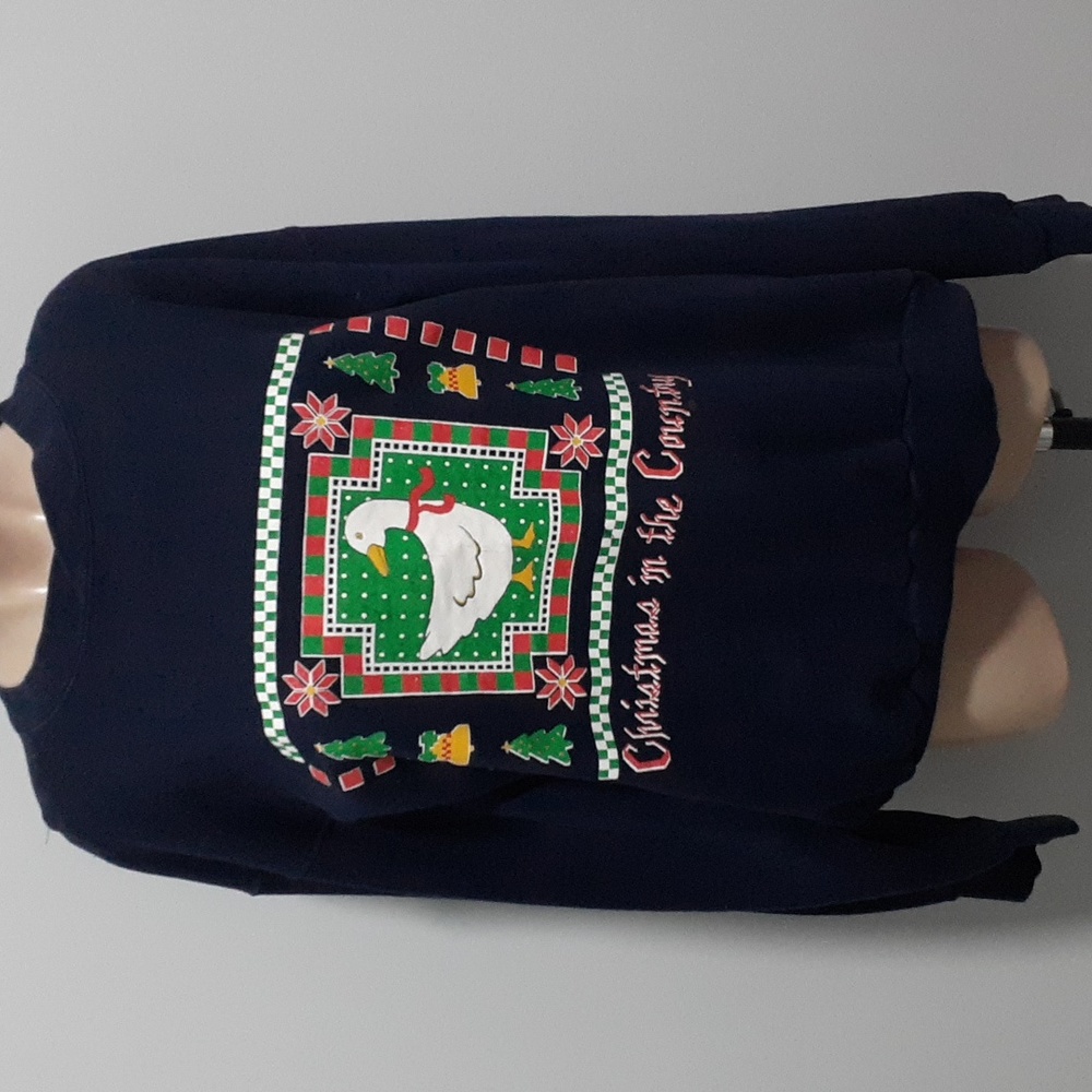 Granny Core Christmas in the Country Vintage 90s Cottagecore Grandma XL
